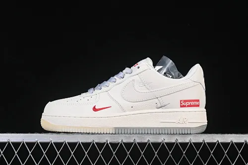 All categories Nk Air Force 1 Air Force series Nk Air Force 1 Low Air Force low-top Nike Air Force 1'07 Low Supreme co-branded beige crystal bottom Air Force 1 low-top casual sneakers XX3168-178
